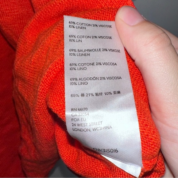 Free people beach linen blend red oversized tunic top size medium - Picture 3 of 3